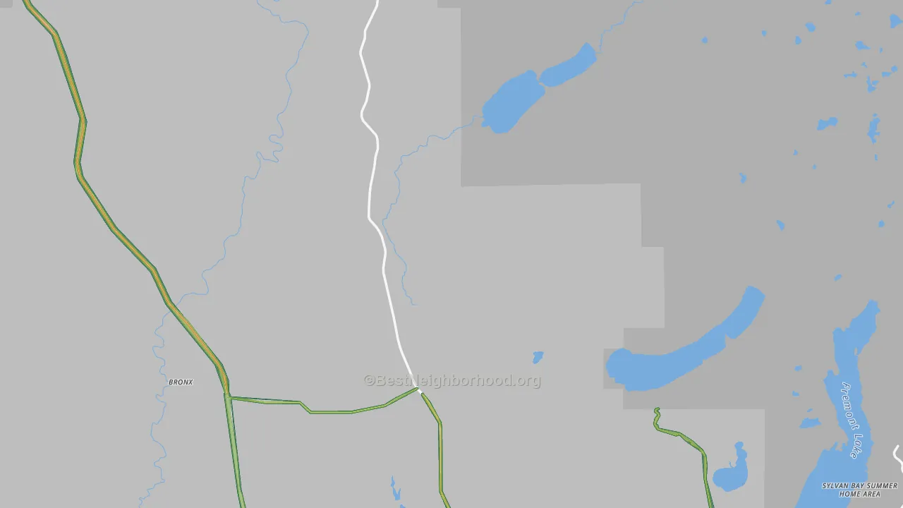 Cora, WY Map of Noise Levels in Cora