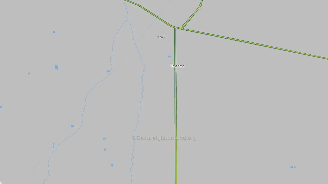 Coyanosa, TX Map of Noise Levels in Coyanosa