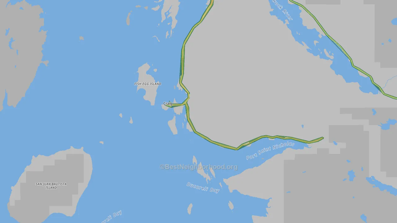 Craig, AK Map of Noise Levels in Craig