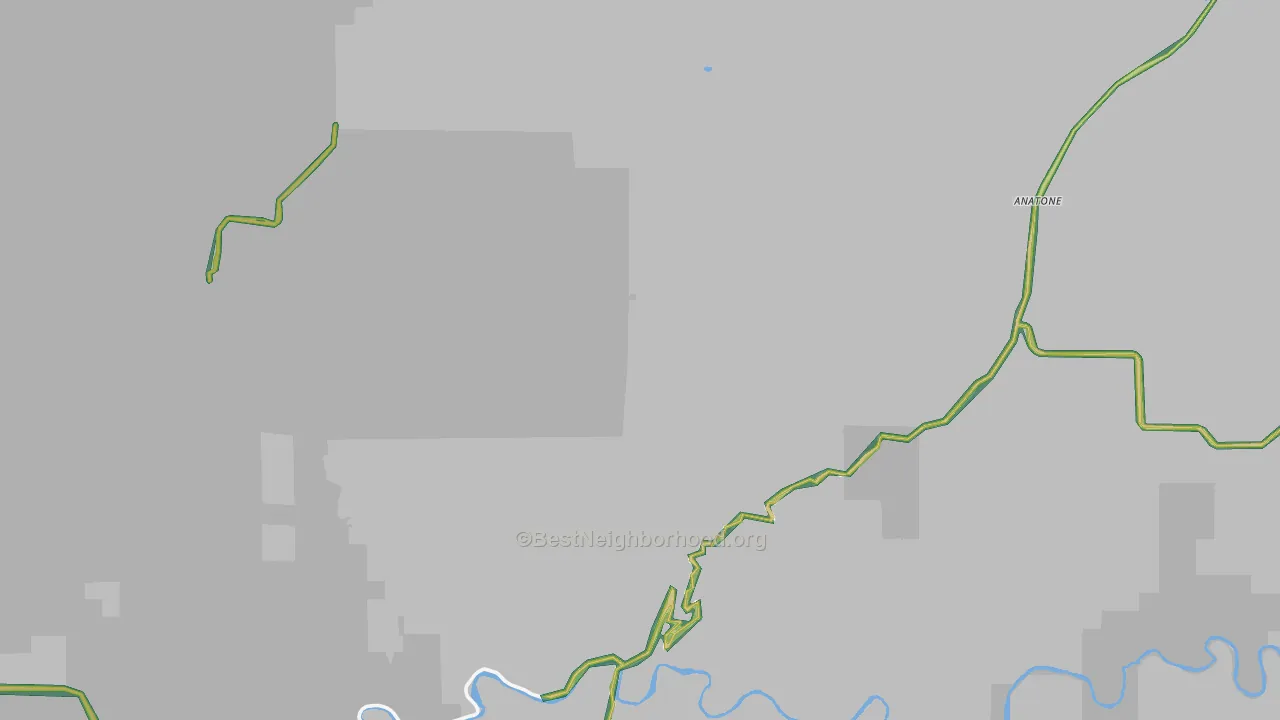 Craige, WA Map of Noise Levels in Craige