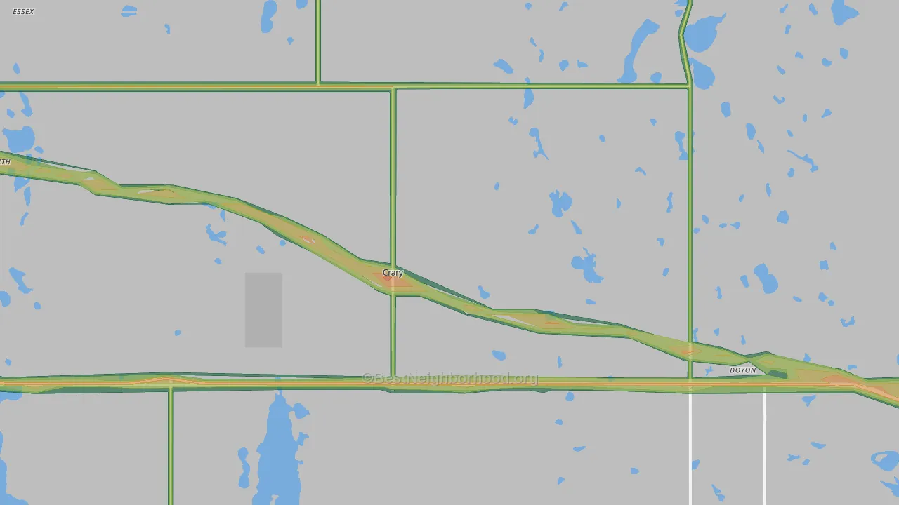 Crary, ND Map of Noise Levels in Crary
