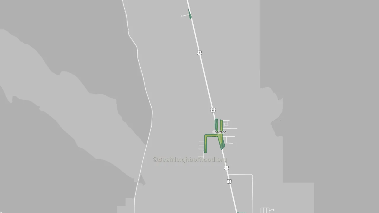 Crestview, CA Map of Noise Levels in Crestview