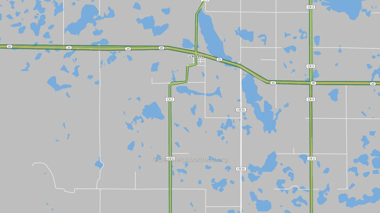 Crocker, SD Map of Noise Levels in Crocker