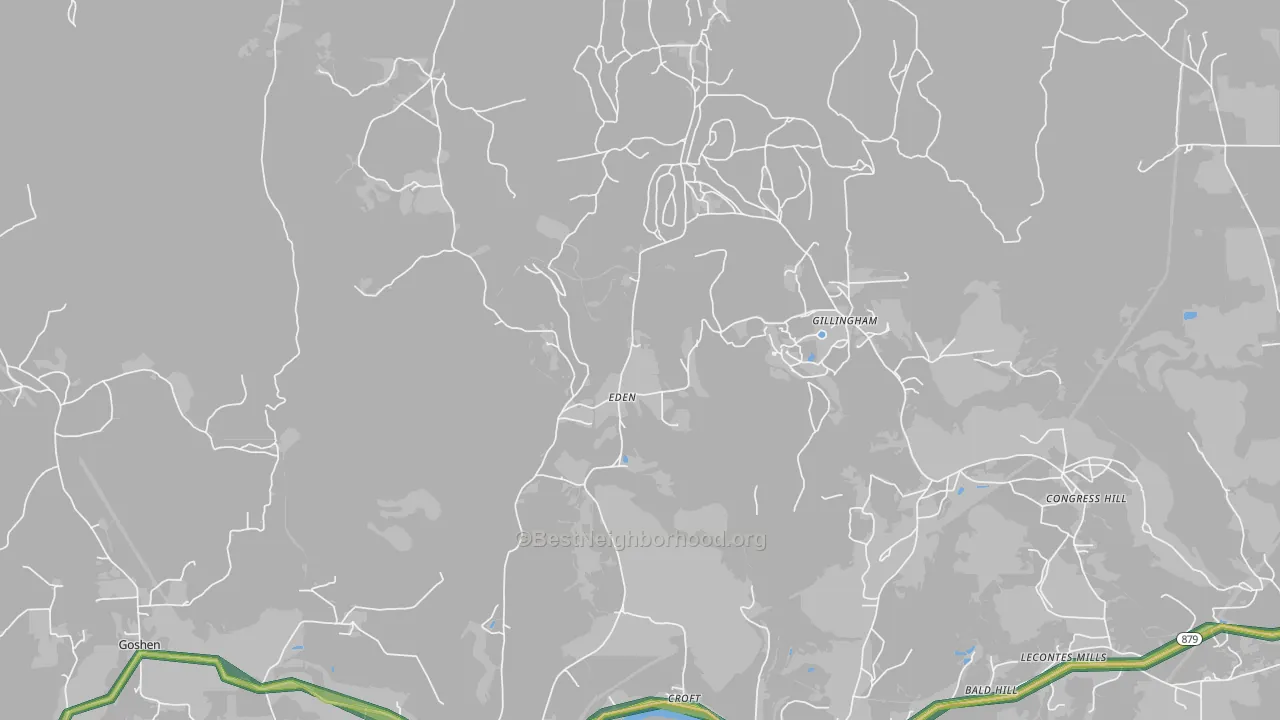 Croft, PA Map of Noise Levels in Croft