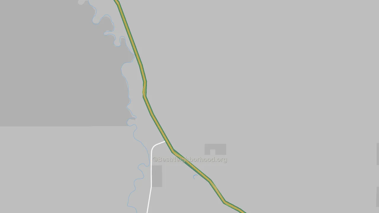Crow Rock, MT Map of Noise Levels in Crow Rock