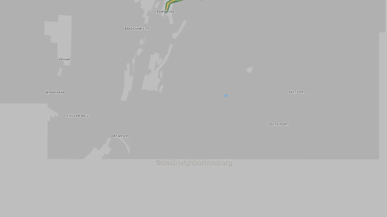 Crown King, AZ Map of Noise Levels in Crown King