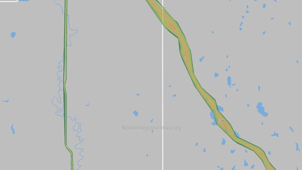 Cuba, ND Map of Noise Levels in Cuba