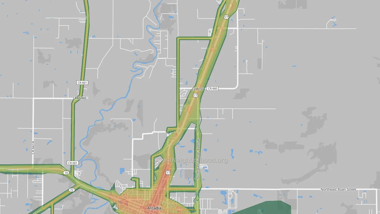 Cubitis, FL Map of Noise Levels in Cubitis