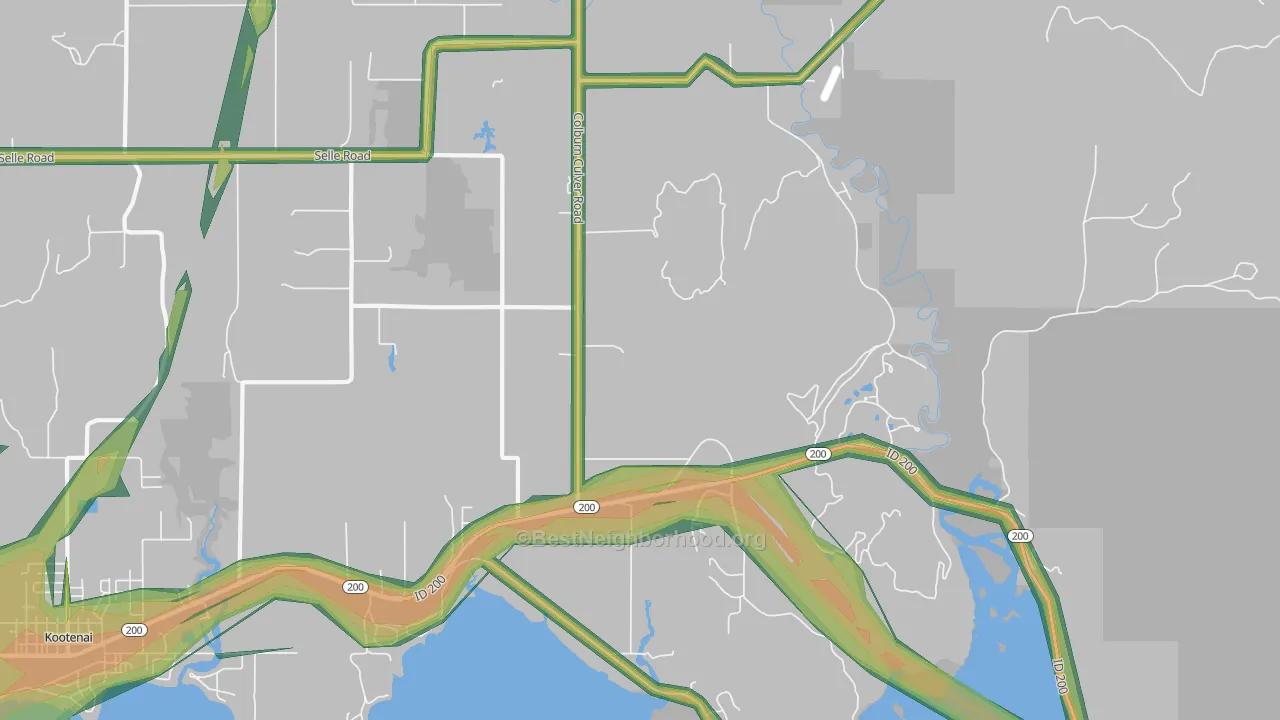 Culver, ID Map of Noise Levels in Culver