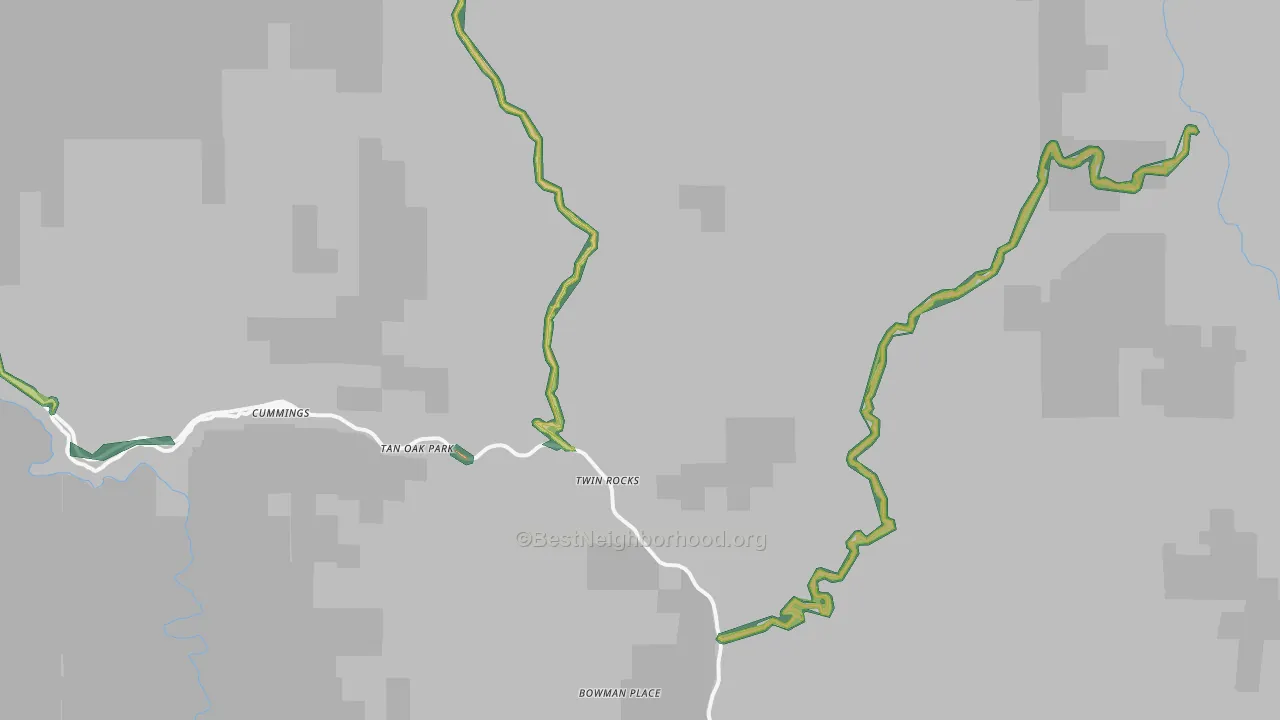 Cummings, CA Map of Noise Levels in Cummings