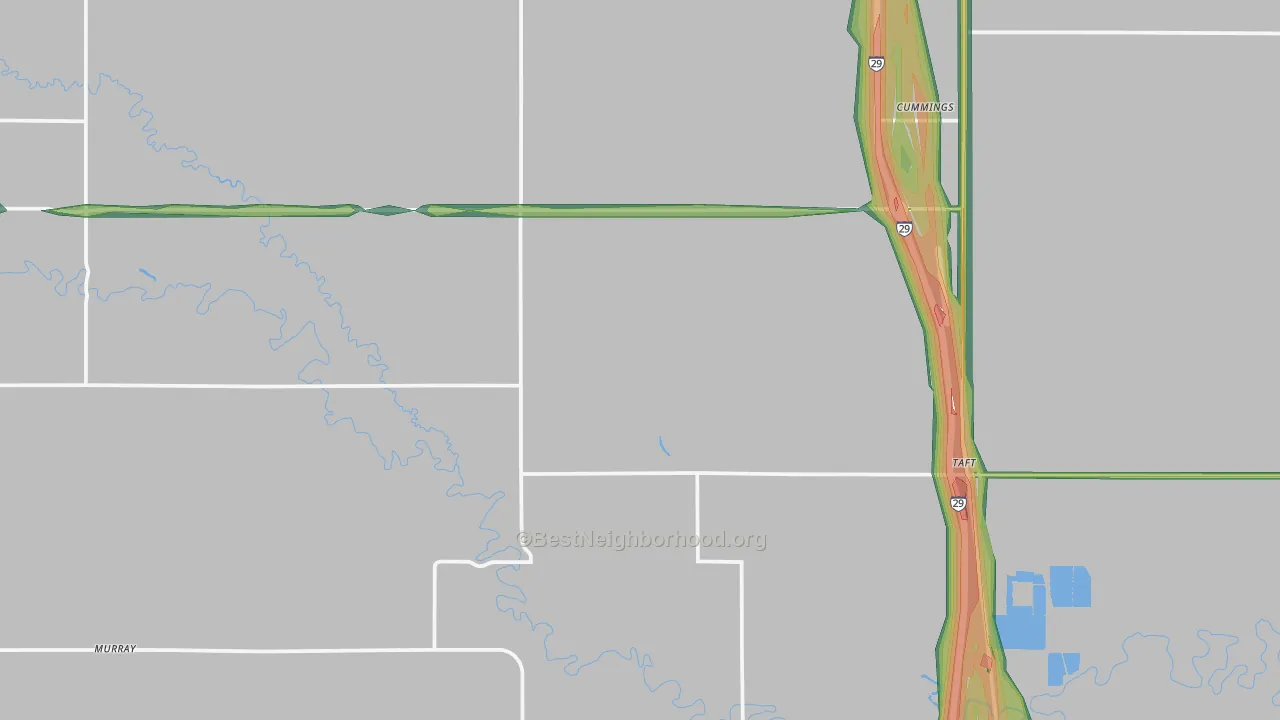 Cummings, ND Map of Noise Levels in Cummings