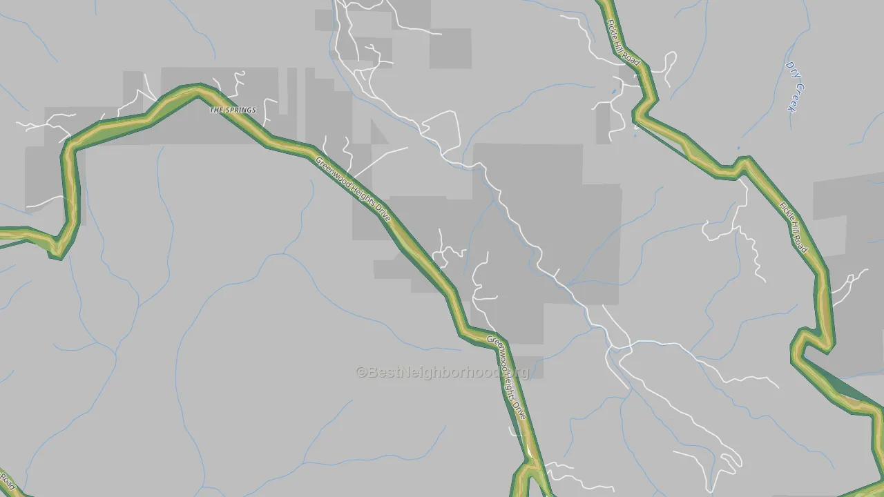 Cutten, CA Map of Noise Levels in Cutten