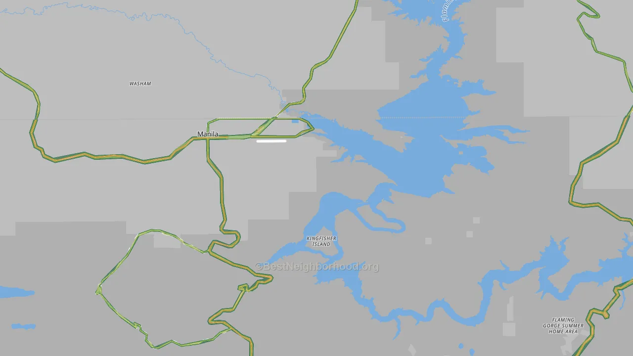 Daggett County, UT Map of Noise Levels in Daggett County