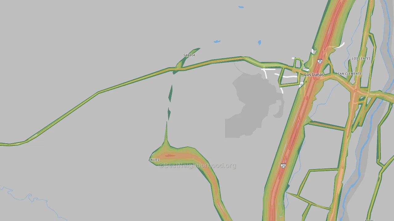 Dalies, NM Map of Noise Levels in Dalies