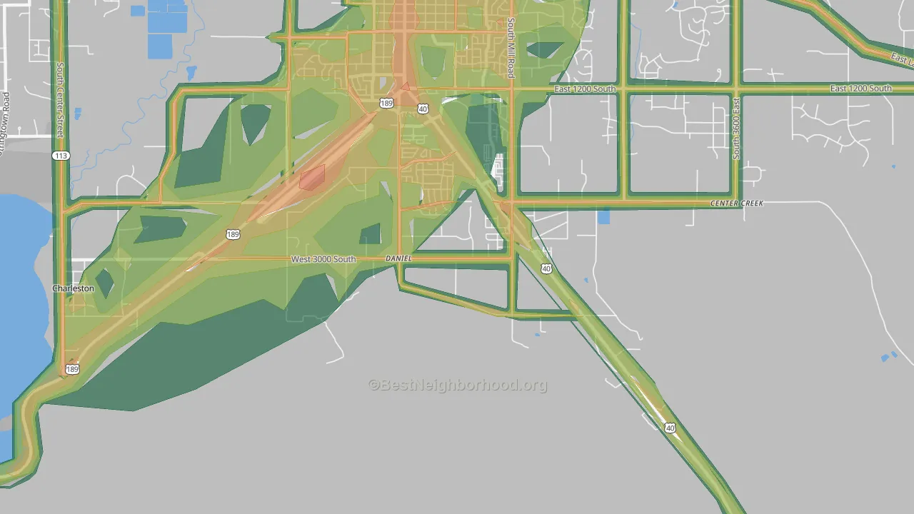 Daniel, UT Map of Noise Levels in Daniel