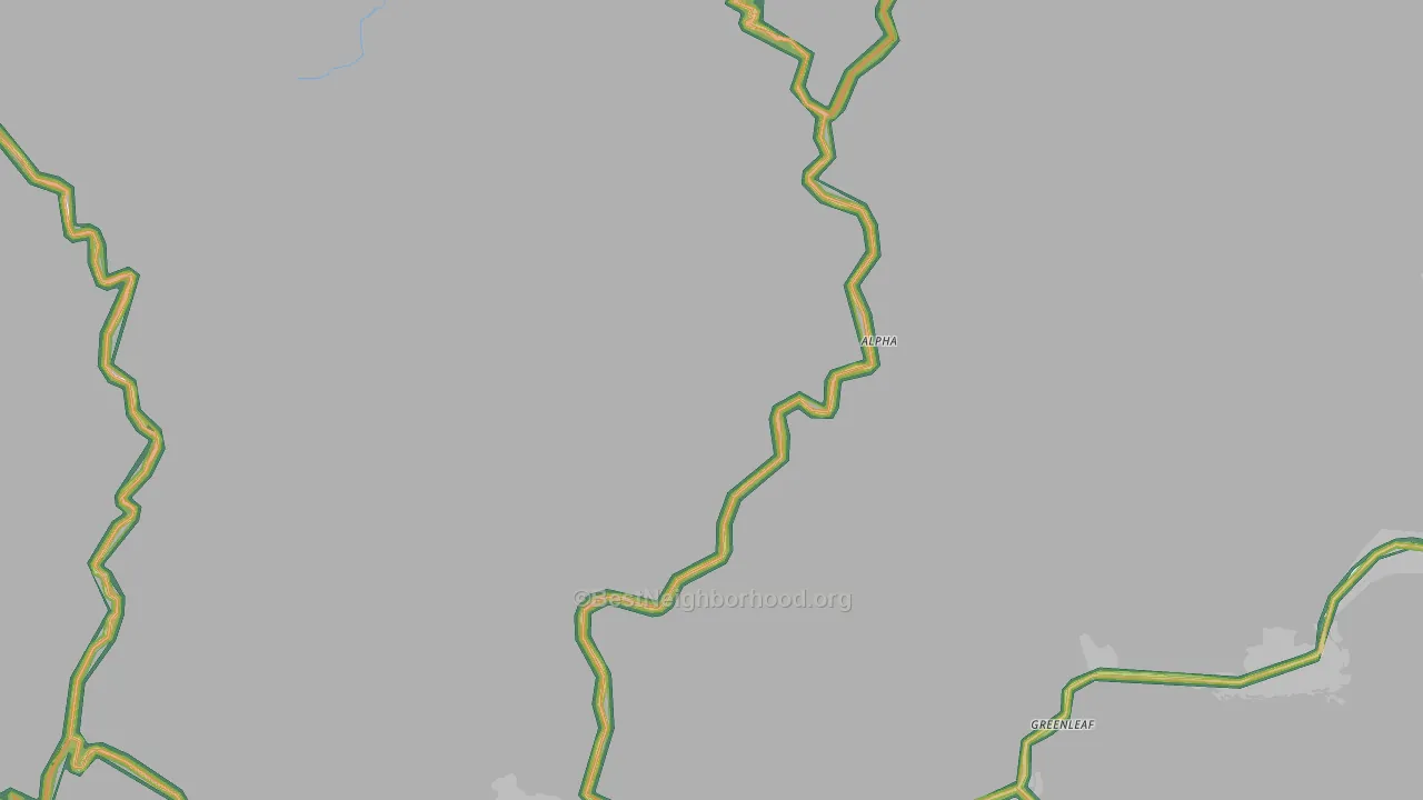 Deadwood, OR Map of Noise Levels in Deadwood