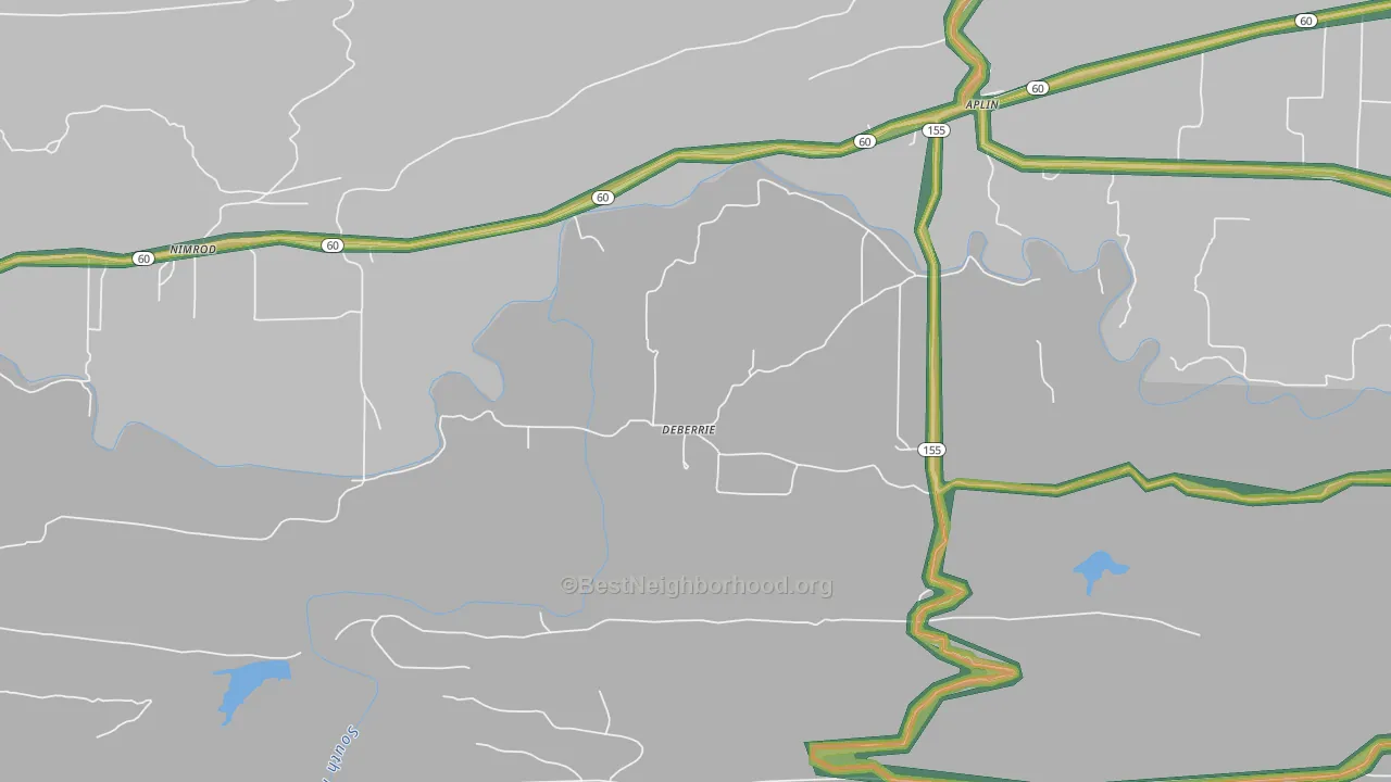 DeBaerrie, AR Map of Noise Levels in DeBaerrie