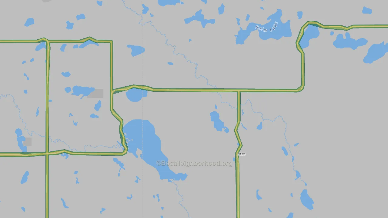 Debs, MN Map of Noise Levels in Debs