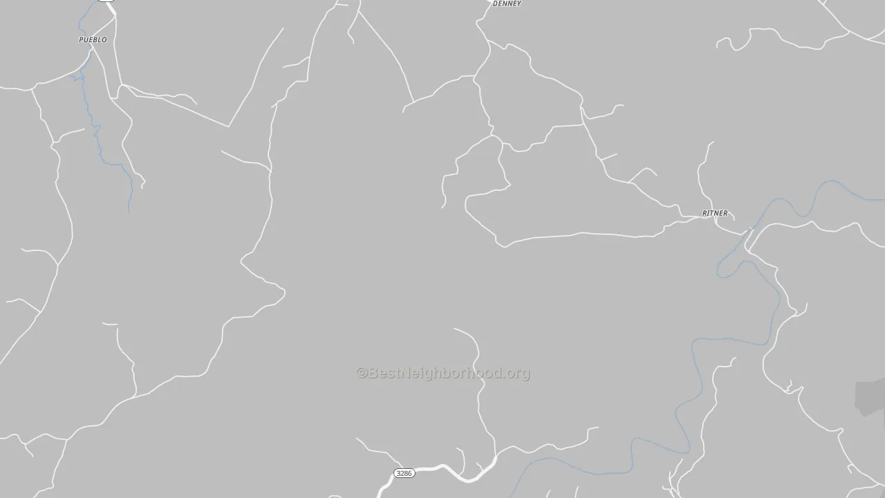 Denney, KY Map of Noise Levels in Denney