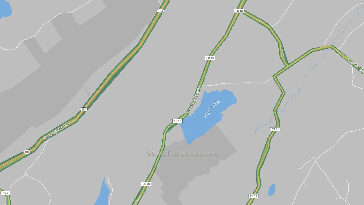 DePeyster, NY Map of Noise Levels in DePeyster