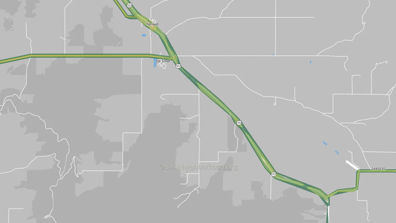 DeSmet, ID Map of Noise Levels in DeSmet