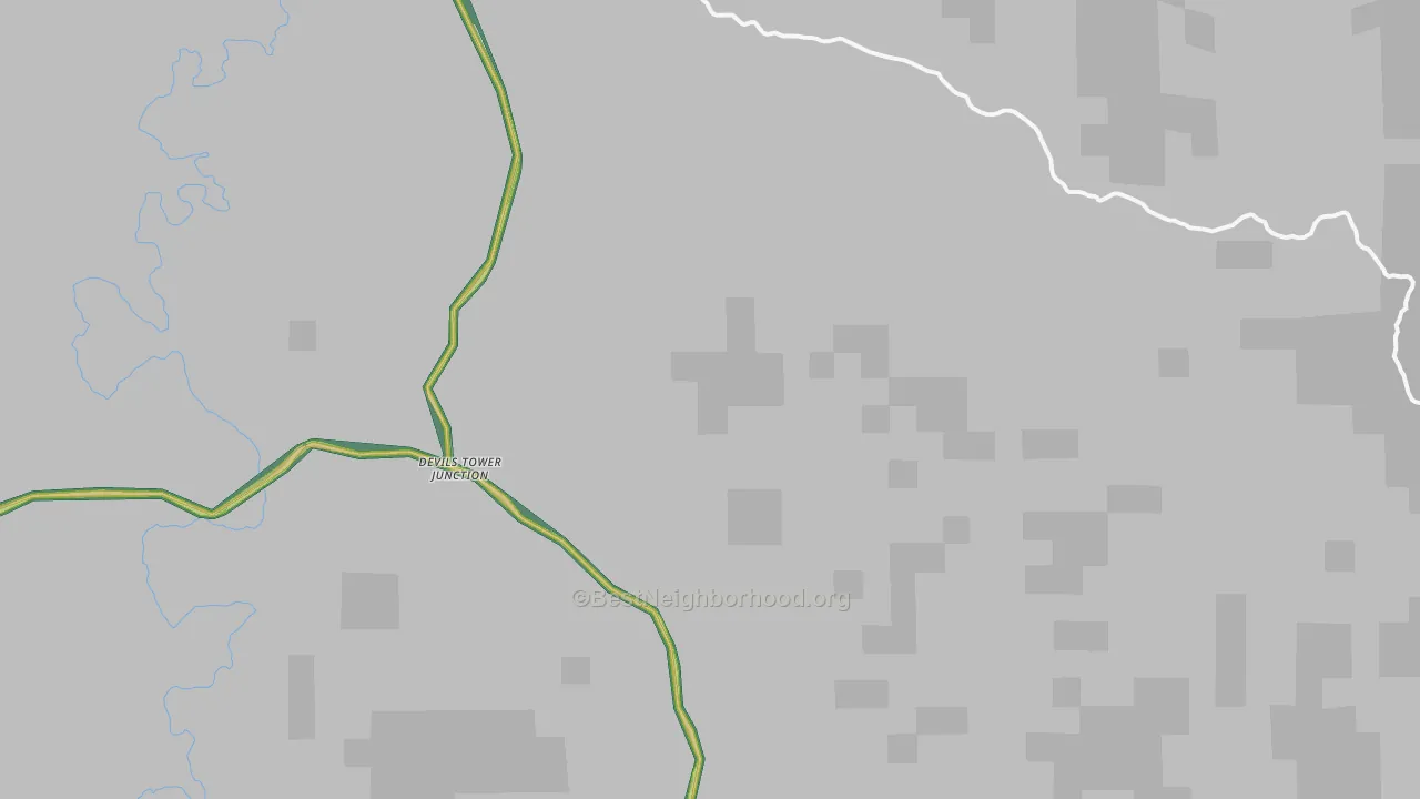 Devils Tower, WY Map of Noise Levels in Devils Tower