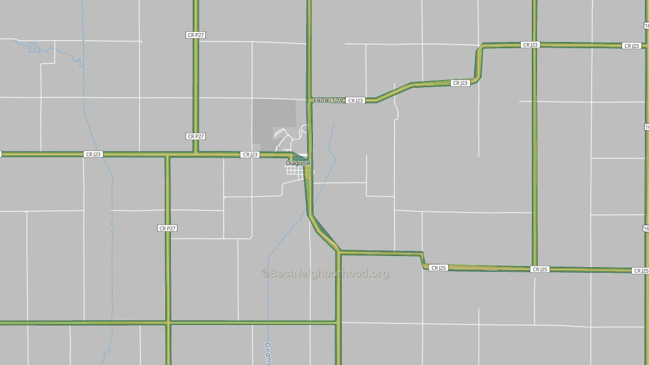 Diagonal, IA Map of Noise Levels in Diagonal
