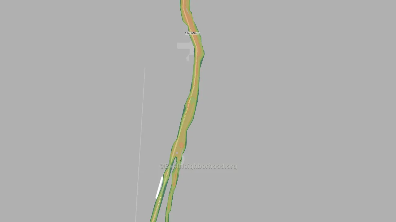 Diamond Lake, OR Map of Noise Levels in Diamond Lake