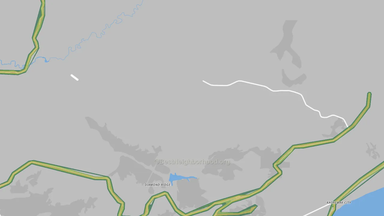 Diamond Ridge, AK Map of Noise Levels in Diamond Ridge