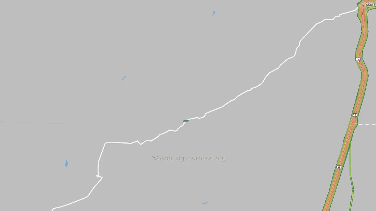 Diamond, WY Map of Noise Levels in Diamond