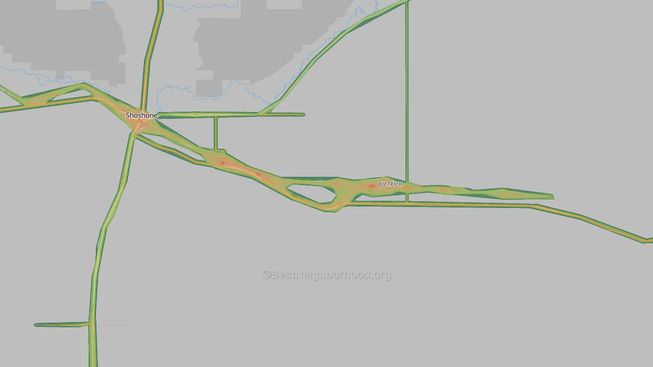 Dietrich, ID Map of Noise Levels in Dietrich