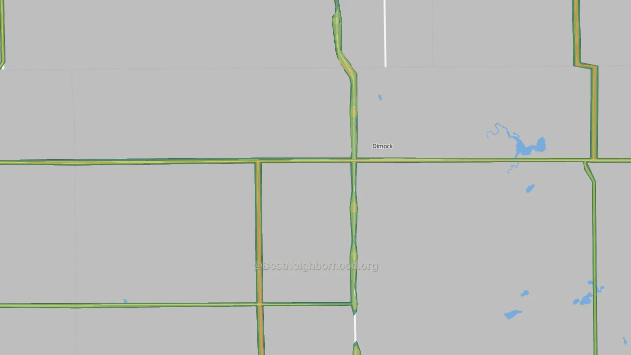 Dimock, SD Map of Noise Levels in Dimock