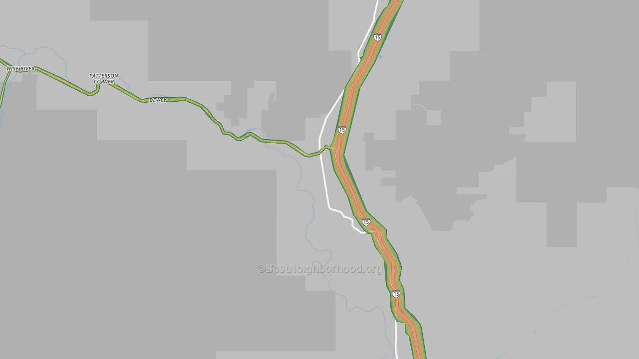 Divide, MT Map of Noise Levels in Divide