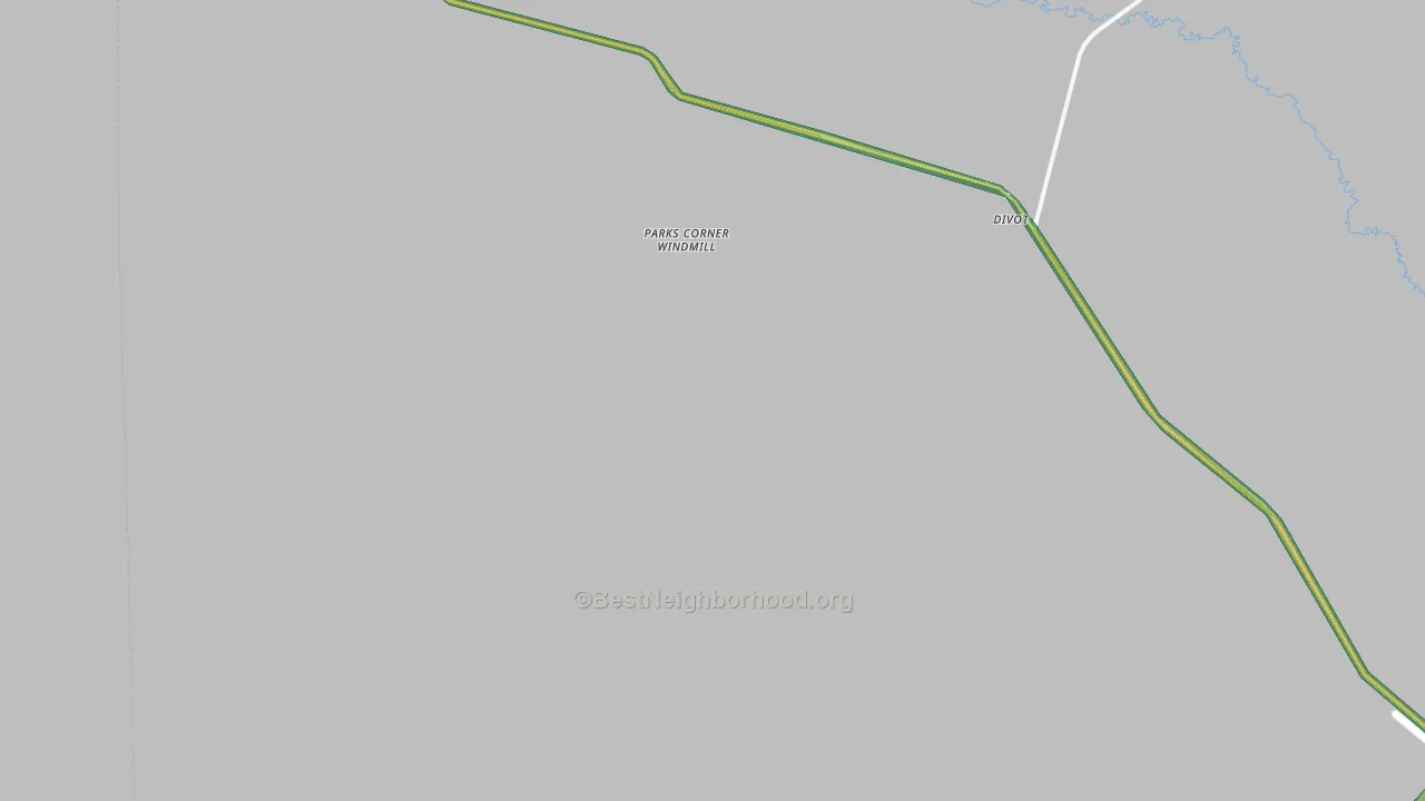 Divot, TX Map of Noise Levels in Divot