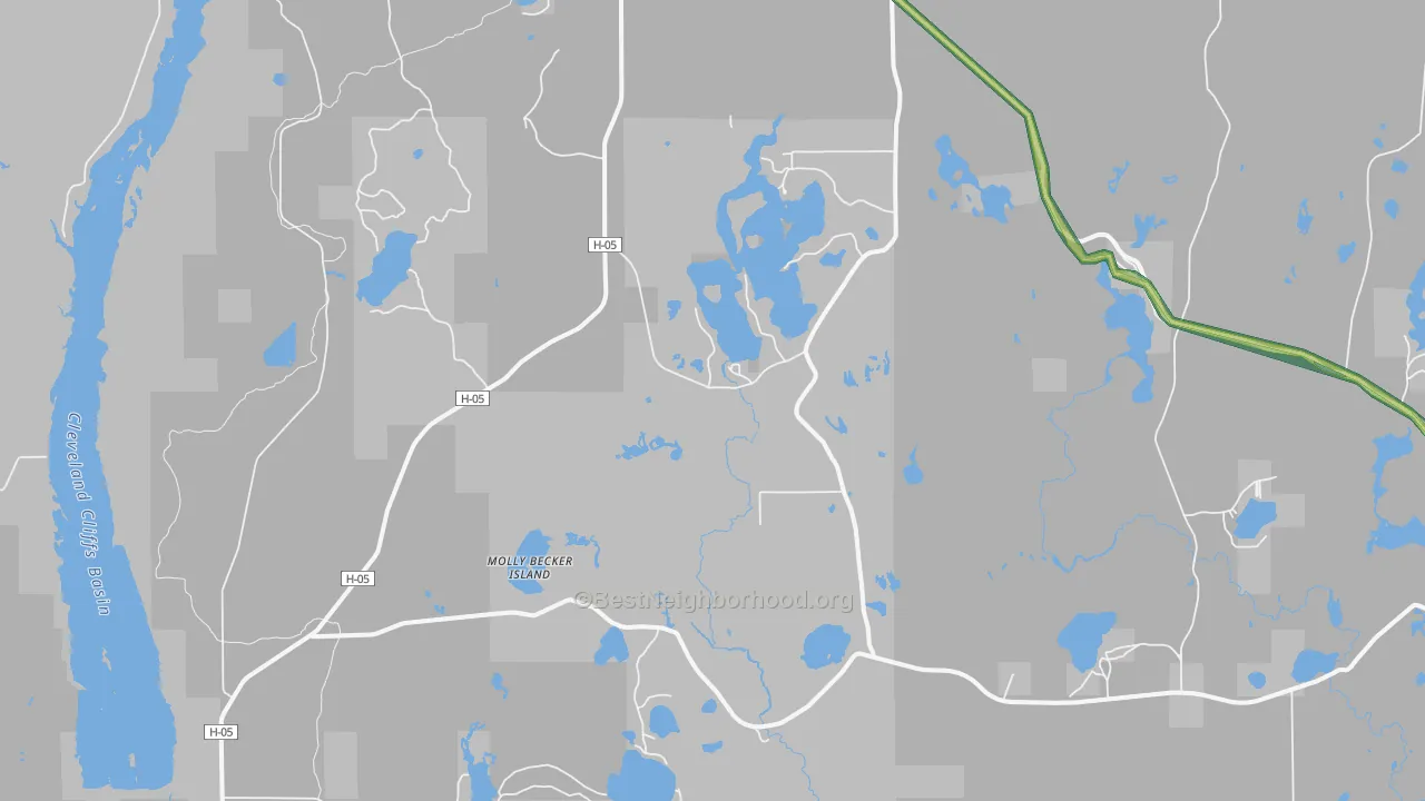 Dixon, MI Map of Noise Levels in Dixon
