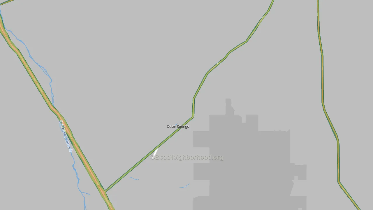 Dolan Springs, AZ Map of Noise Levels in Dolan Springs