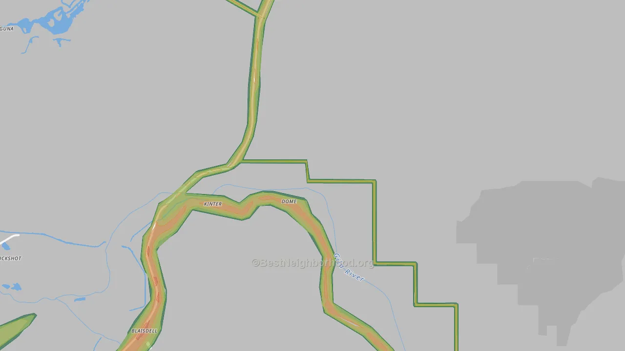 Dome, AZ Map of Noise Levels in Dome