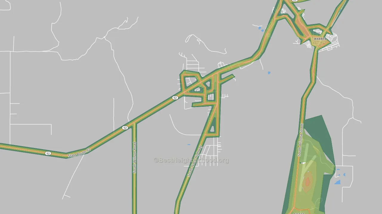 Don Luis, AZ Map of Noise Levels in Don Luis
