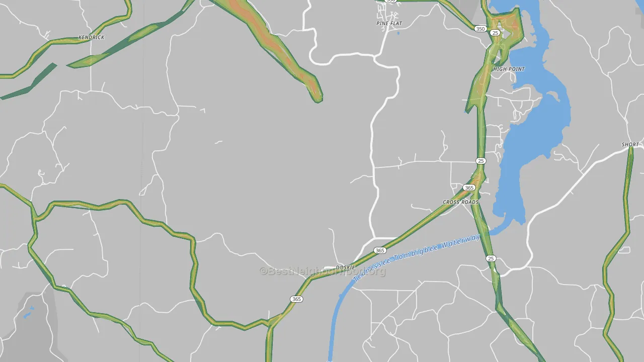 Doskie, MS Map of Noise Levels in Doskie