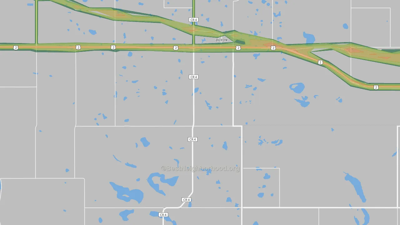 Doyon, ND Map of Noise Levels in Doyon
