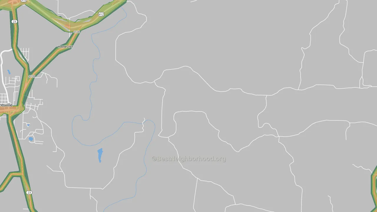 Drakes Creek, AR Map of Noise Levels in Drakes Creek