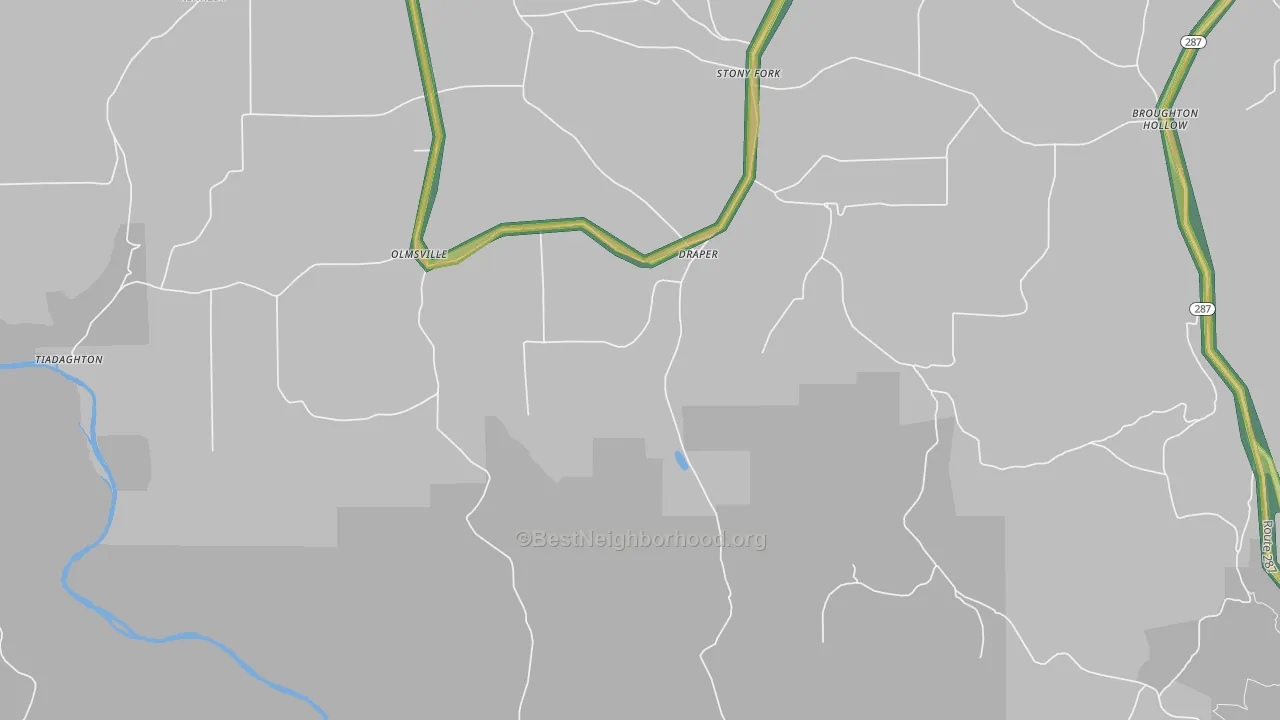 Draper, PA Map of Noise Levels in Draper