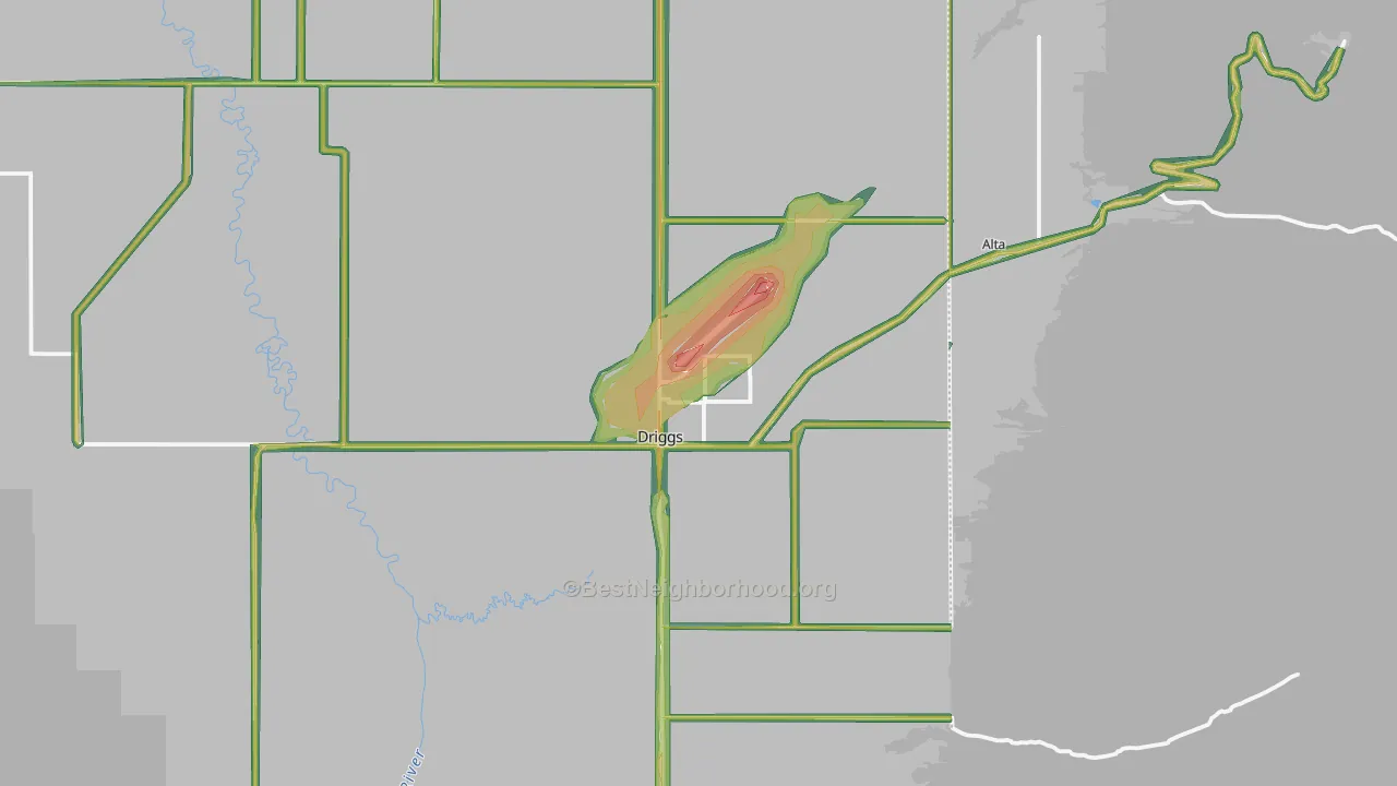 Driggs, ID Map of Noise Levels in Driggs
