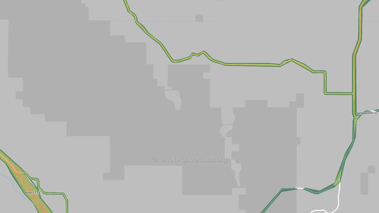 Dudley, SD Map of Noise Levels in Dudley