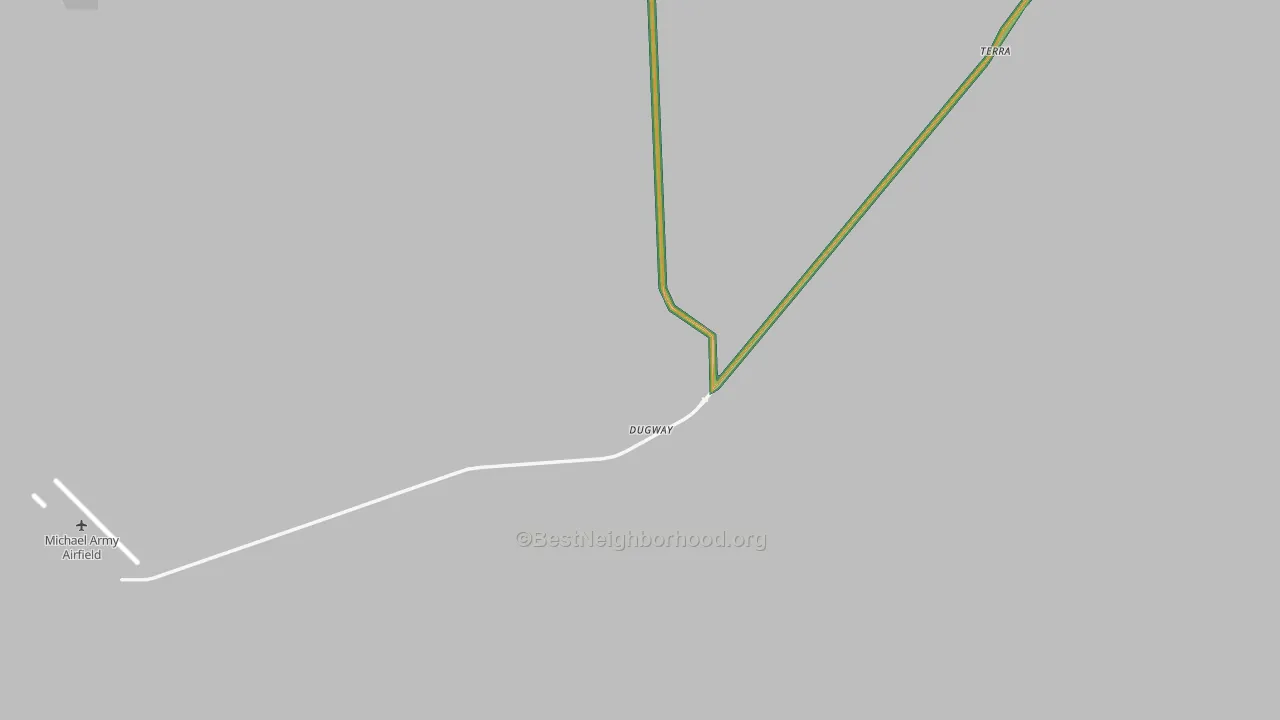 Dugway, UT Map of Noise Levels in Dugway