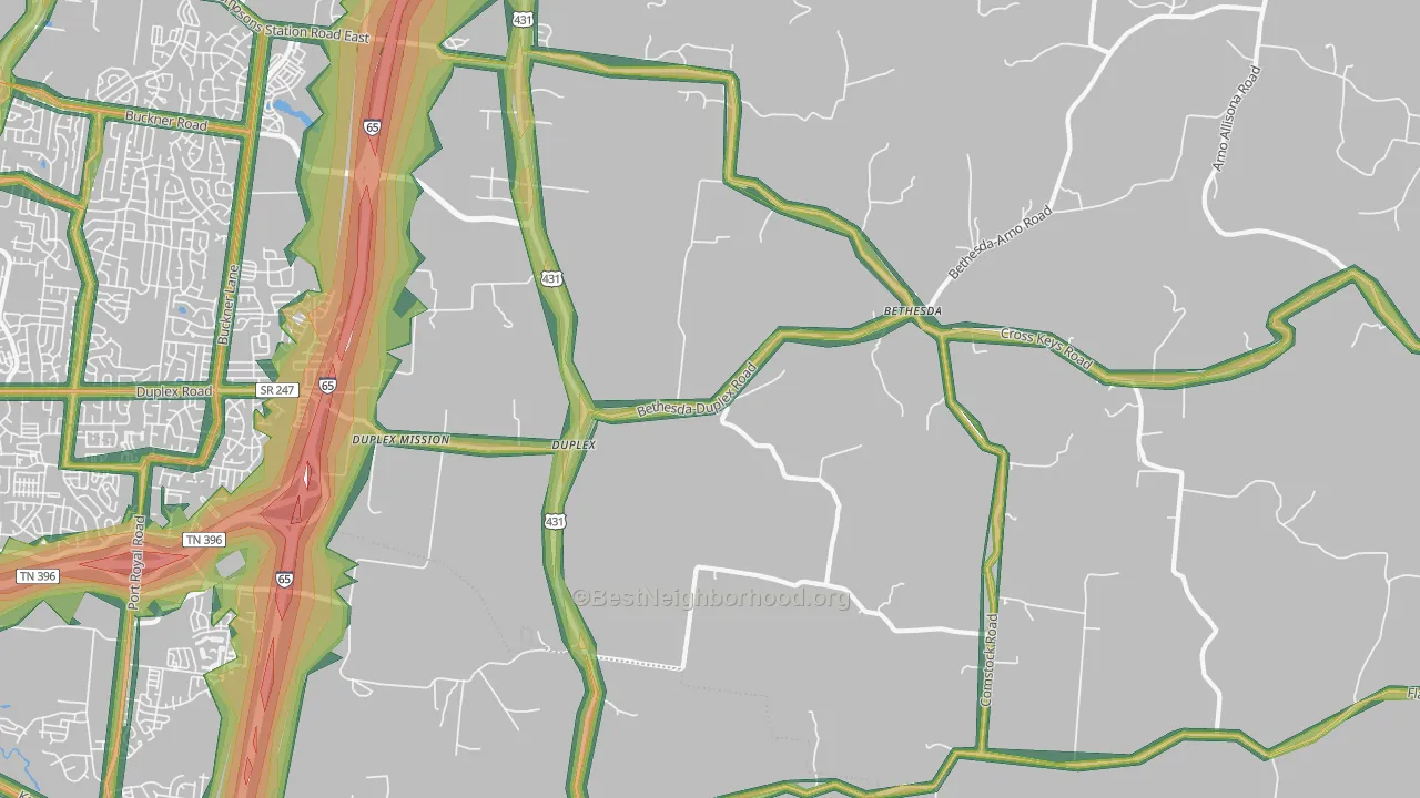 Duplex, TN Map of Noise Levels in Duplex