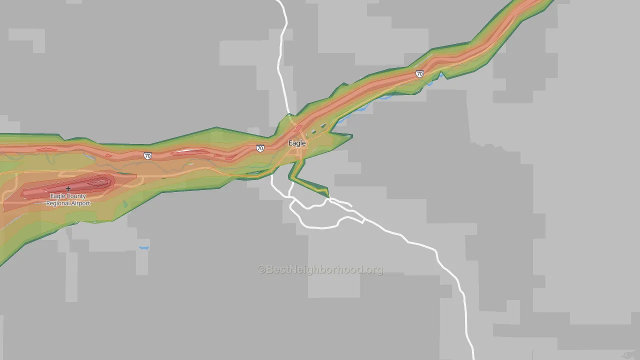 Eagle, CO Map of Noise Levels in Eagle