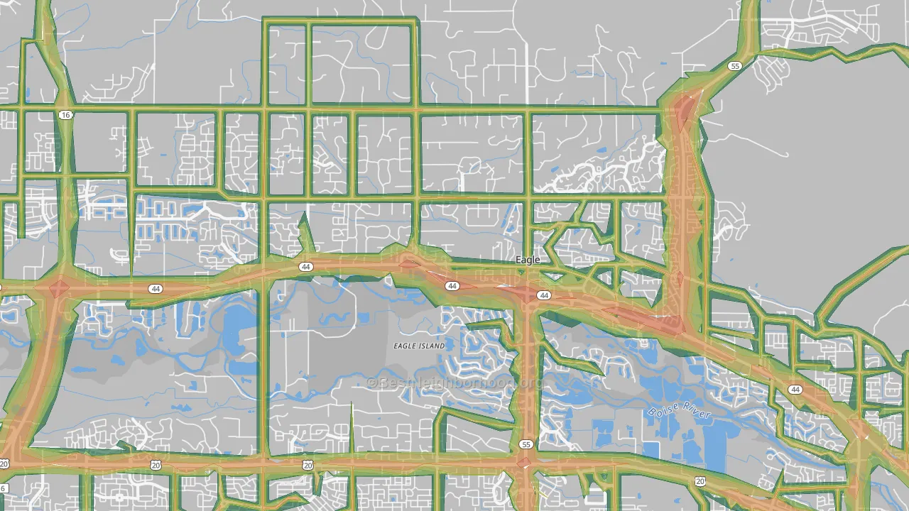 Eagle, ID Map of Noise Levels in Eagle