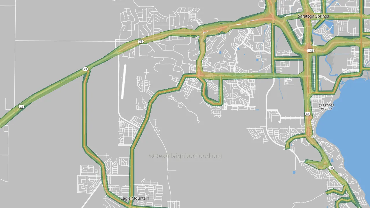 Eagle Mountain, UT Map of Noise Levels in Eagle Mountain