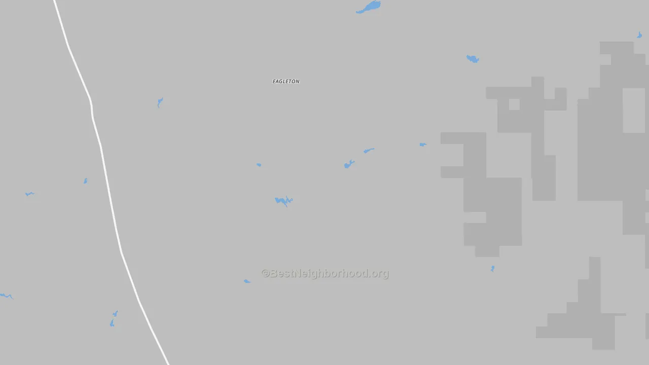 Eagleton, MT Map of Noise Levels in Eagleton